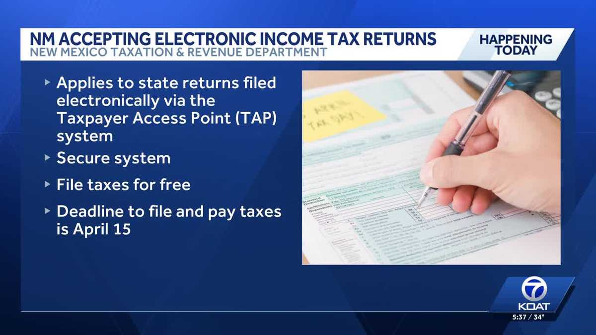 New Mexico opens electronic income tax filing for state taxes