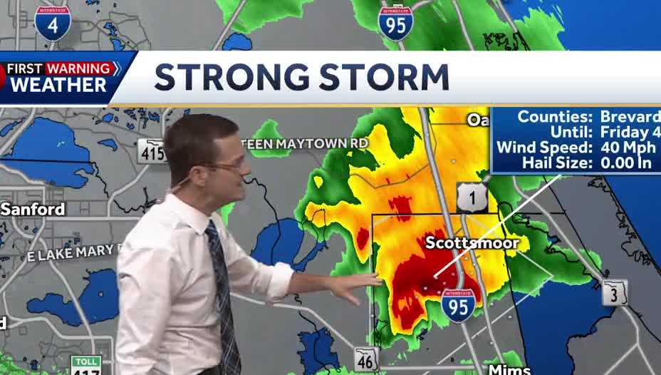 Showers, storms are expected Friday afternoon in Central Florida.