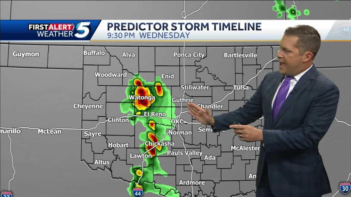 Severe weather timeline: Tornado, hail risk present Wednesday night