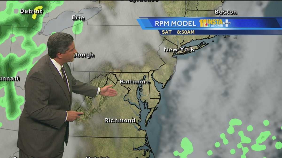 Sunny start Saturday before clouds move in