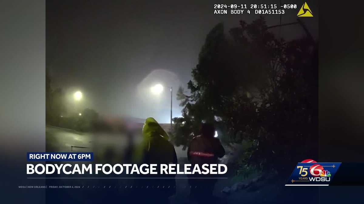 Bodycam video of a man rescued at night live on WDSU