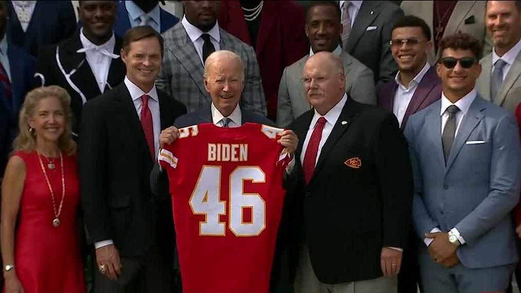 Biden says Chiefs 'building a dynasty' as he hosts Kansas City