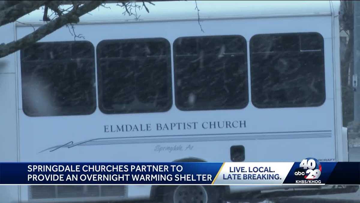 Springdale churches partner to provide an overnight warming shelter