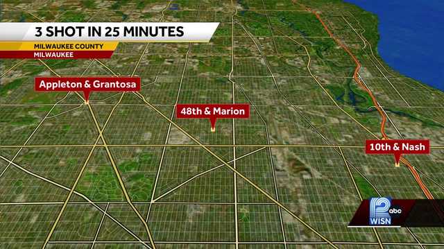 Three people shot in a span of 25 minutes in Milwaukee - Vimarsana News