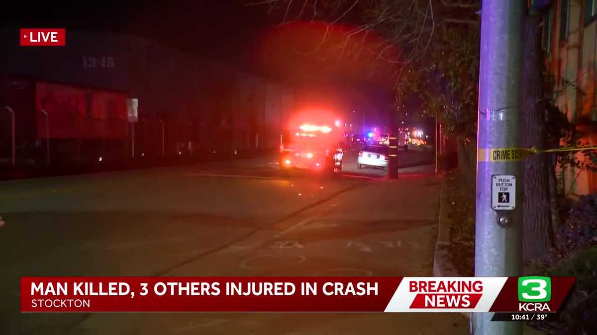 1 dead, 3 hurt, including a child in a crash in Stockton, officials said