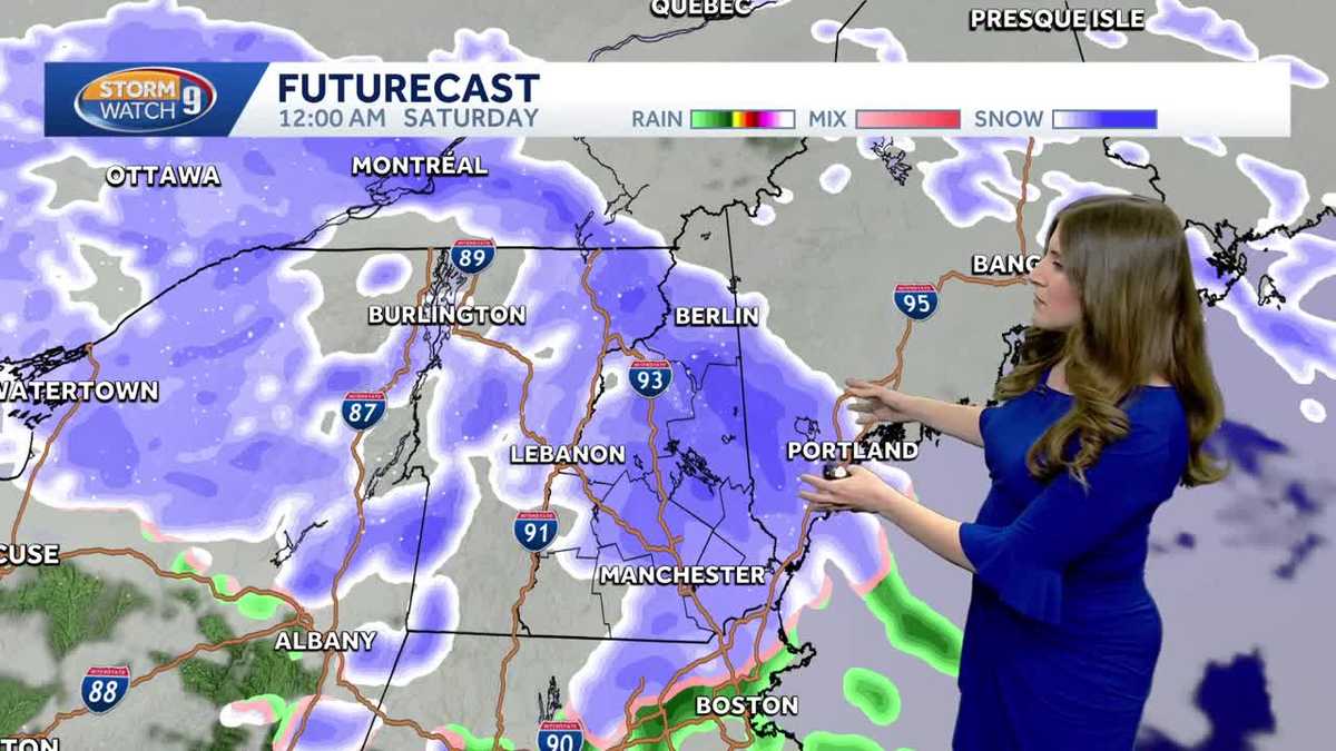 Video: Snow showers possible to start weekend in New Hampshire