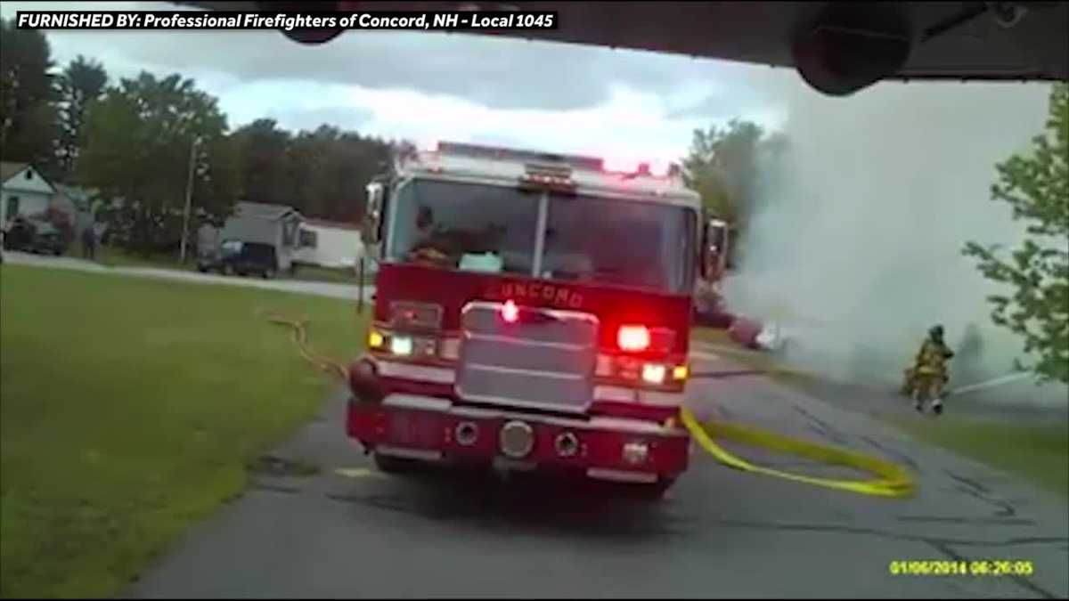 Raw video Crews respond to scene of Concord fire