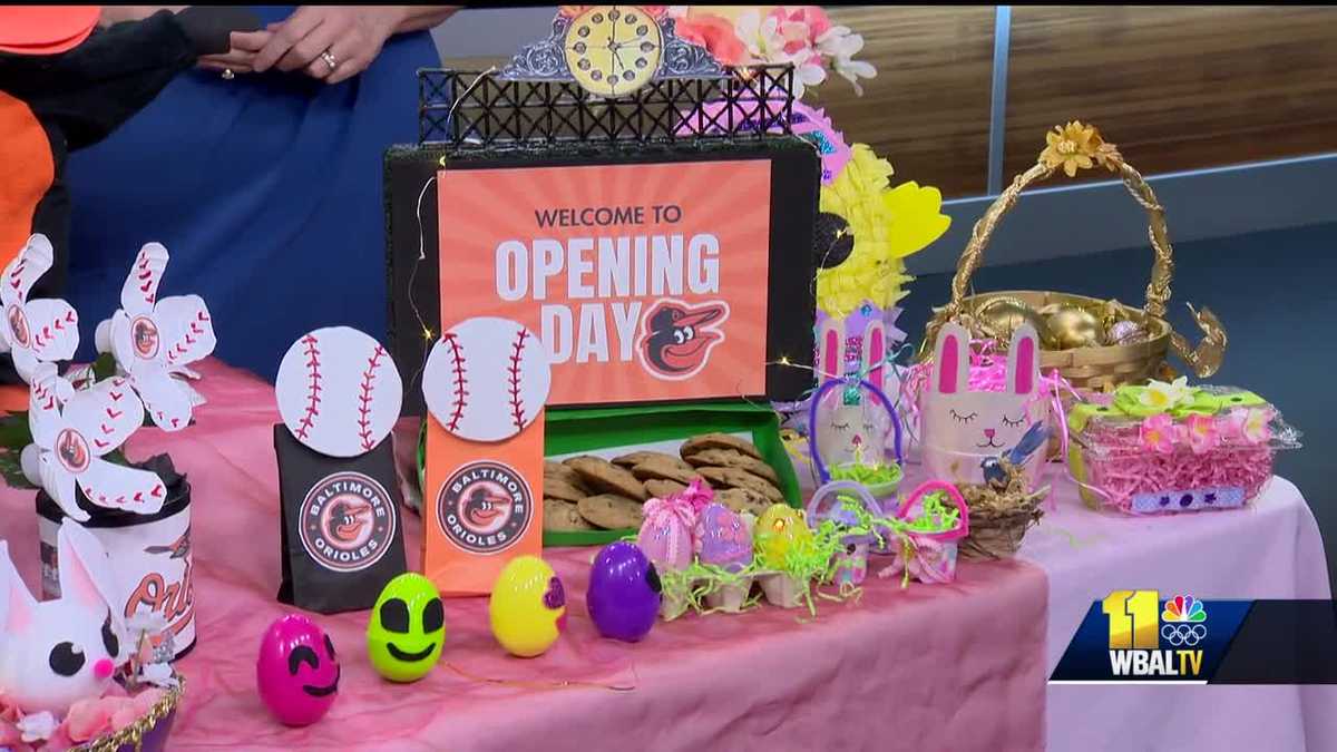 DIY Easter, Spring, and Orioles decorations