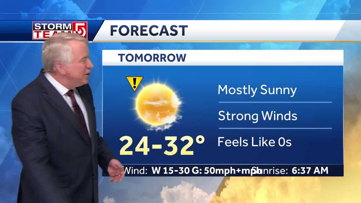 Video: Cold, but sunny Monday as rain moves out