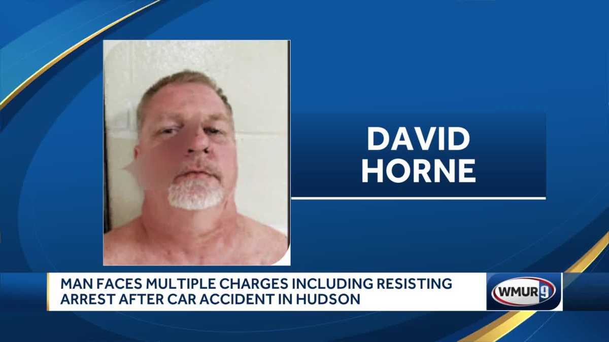 Hudson man accused of assaulting officer after crash