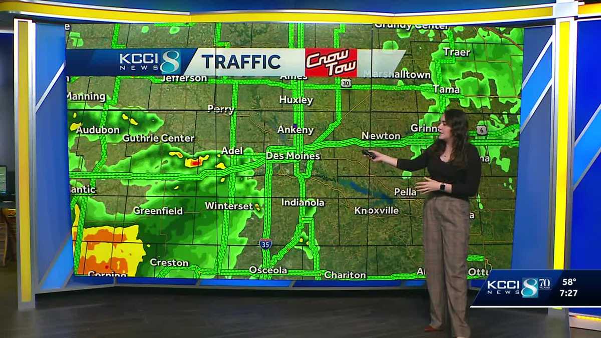 Des Moines traffic: Rain moves in as morning commute ramps up
