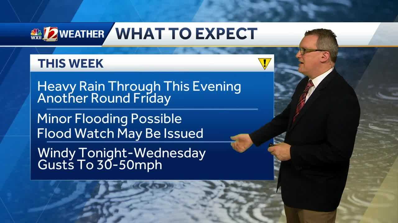 WATCH: Soggy Tuesday, Wind Concerns Wednesday