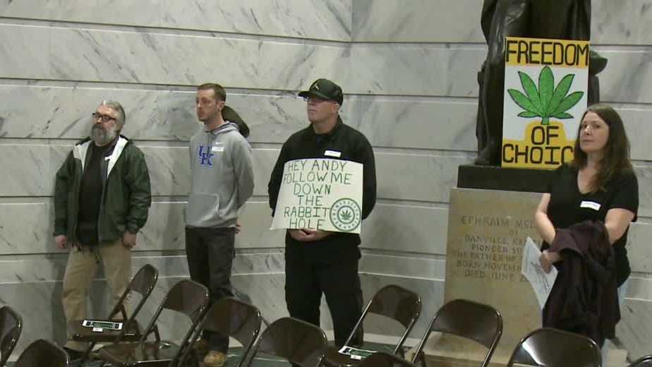 Decriminalize marijuana rally held at Kentucky Capitol as legislative ...