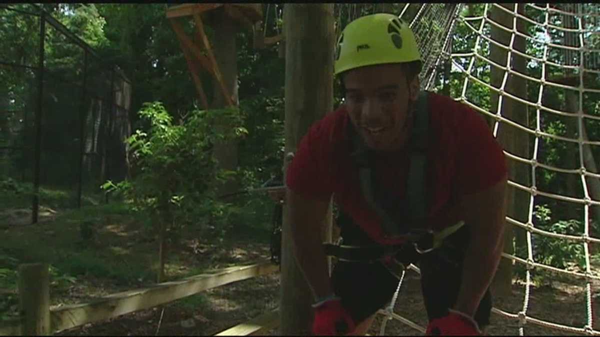 Chris takes on Science Center rope course!