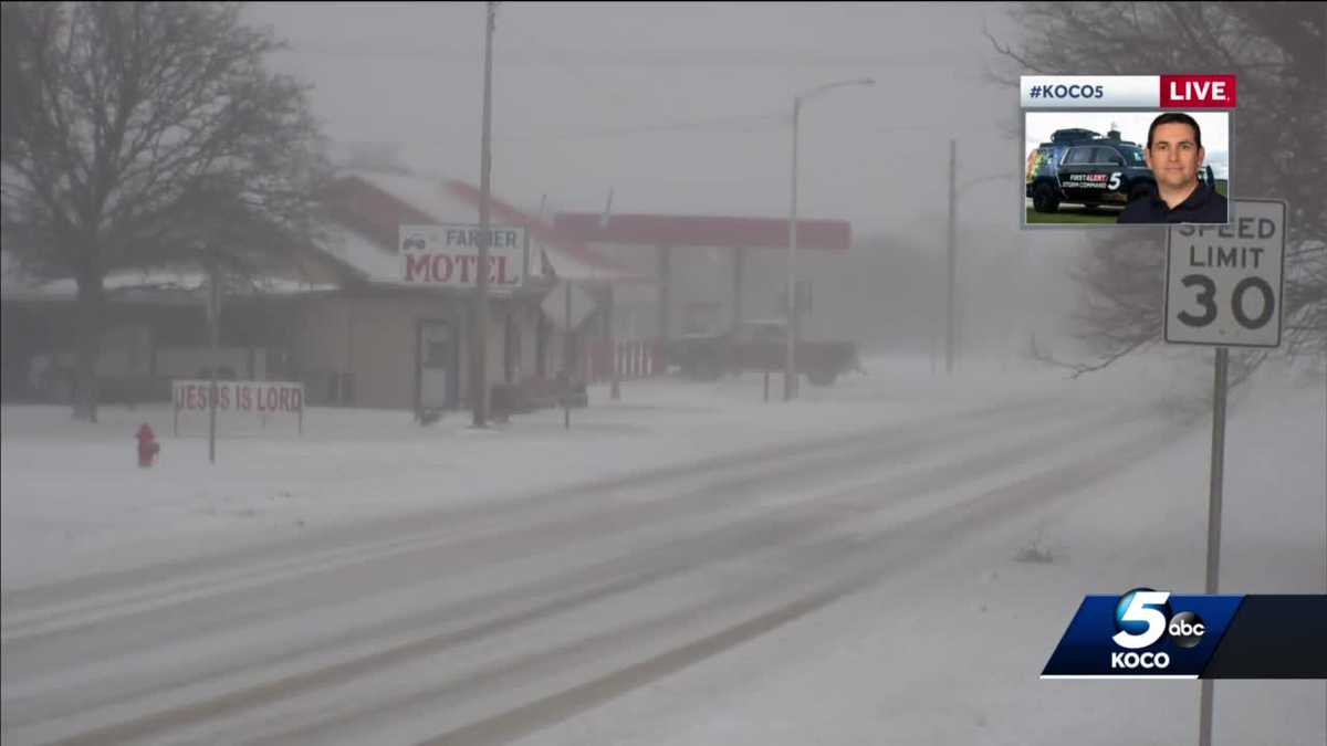 Oklahoma counties under winter storm warning