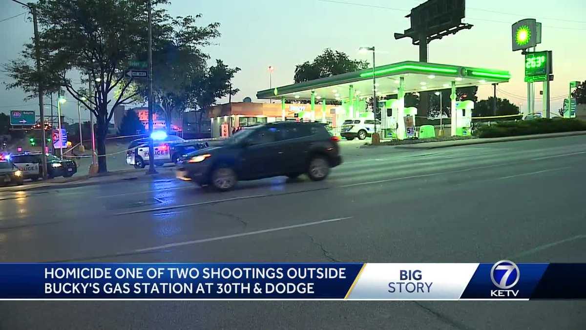 Homicide one of 2 shootings outside Bucky's gas station at 30th, Dodge