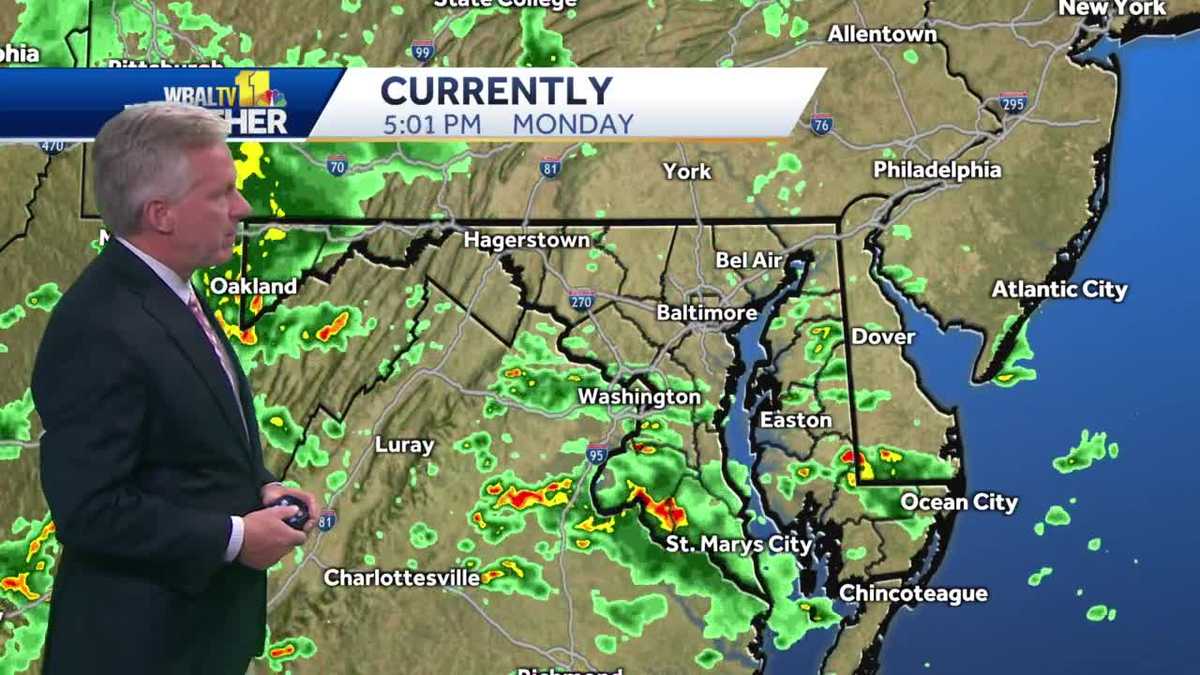 More scattered storms Tuesday