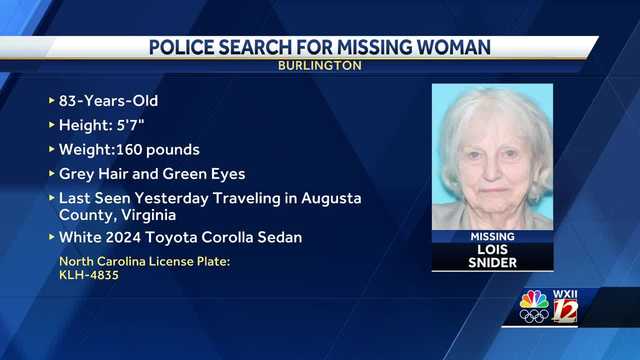 North Carolina: Burlington officers asking for help in searching for missing 83-year-old woman - Vimarsana News