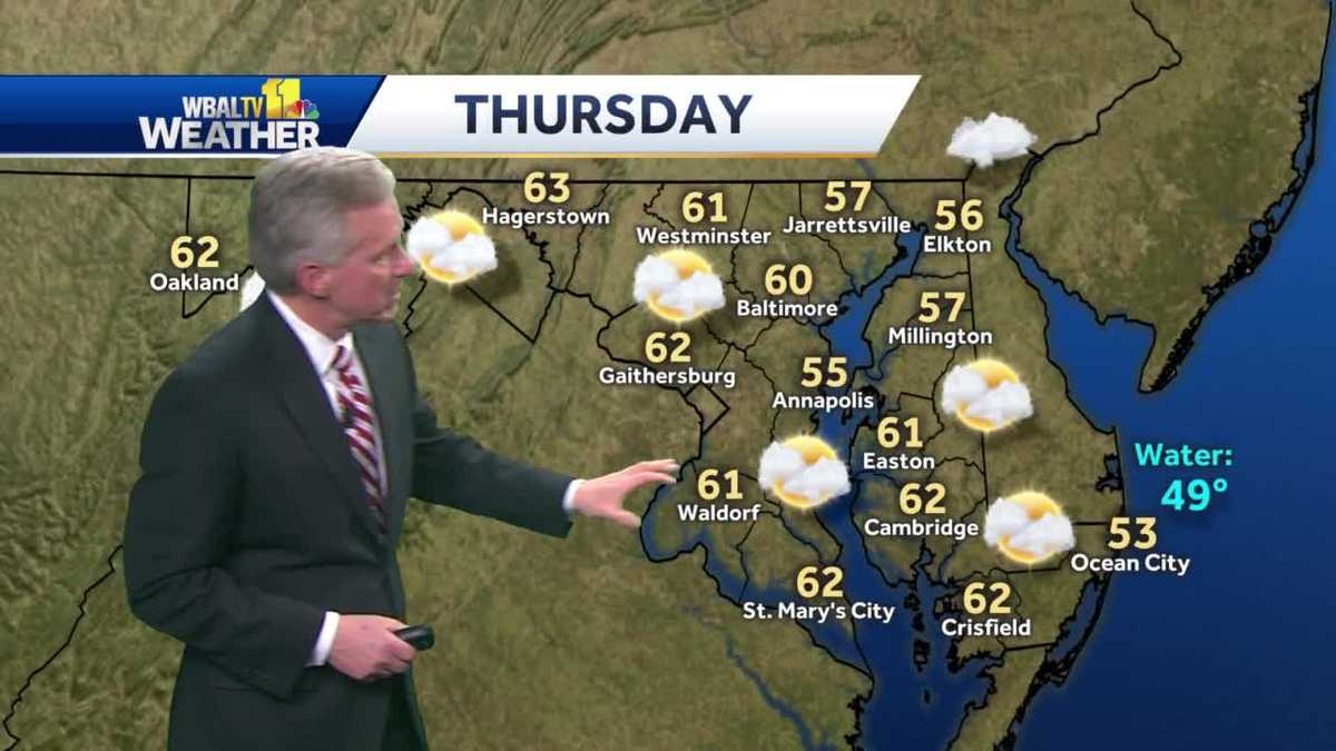 Mild Mostly Cloudy Thursday