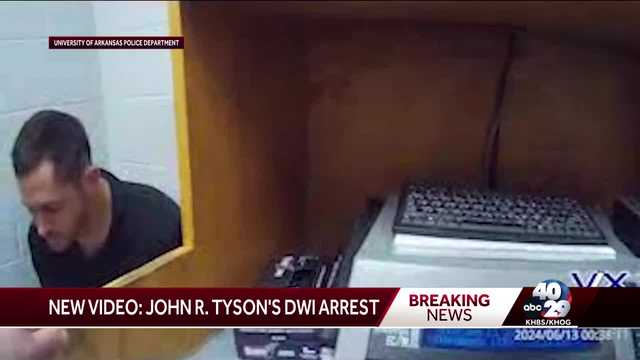 Newly obtained video shows the arrest of Tyson CFO John R. Tyson