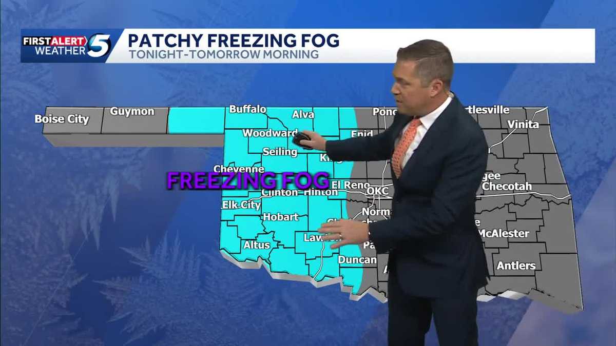 TIMELINE: Cold night, freezing fog possible for parts of Oklahoma