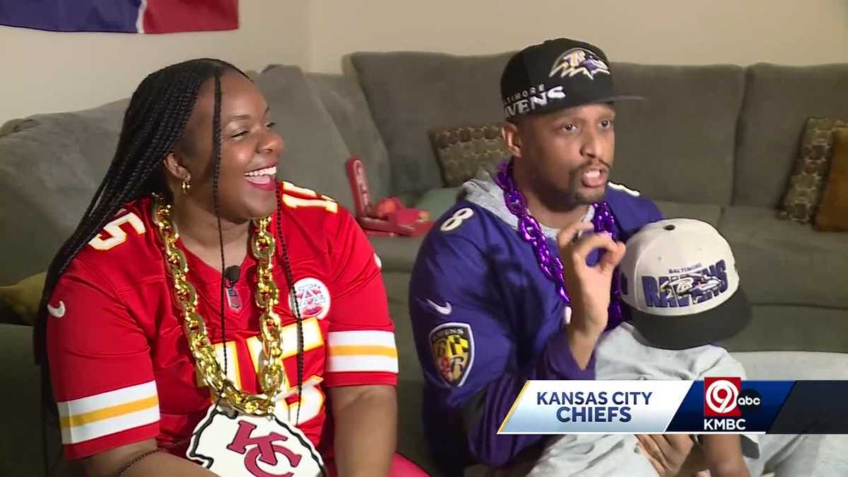 House divided: Wife for the Chiefs, husband for the Ravens