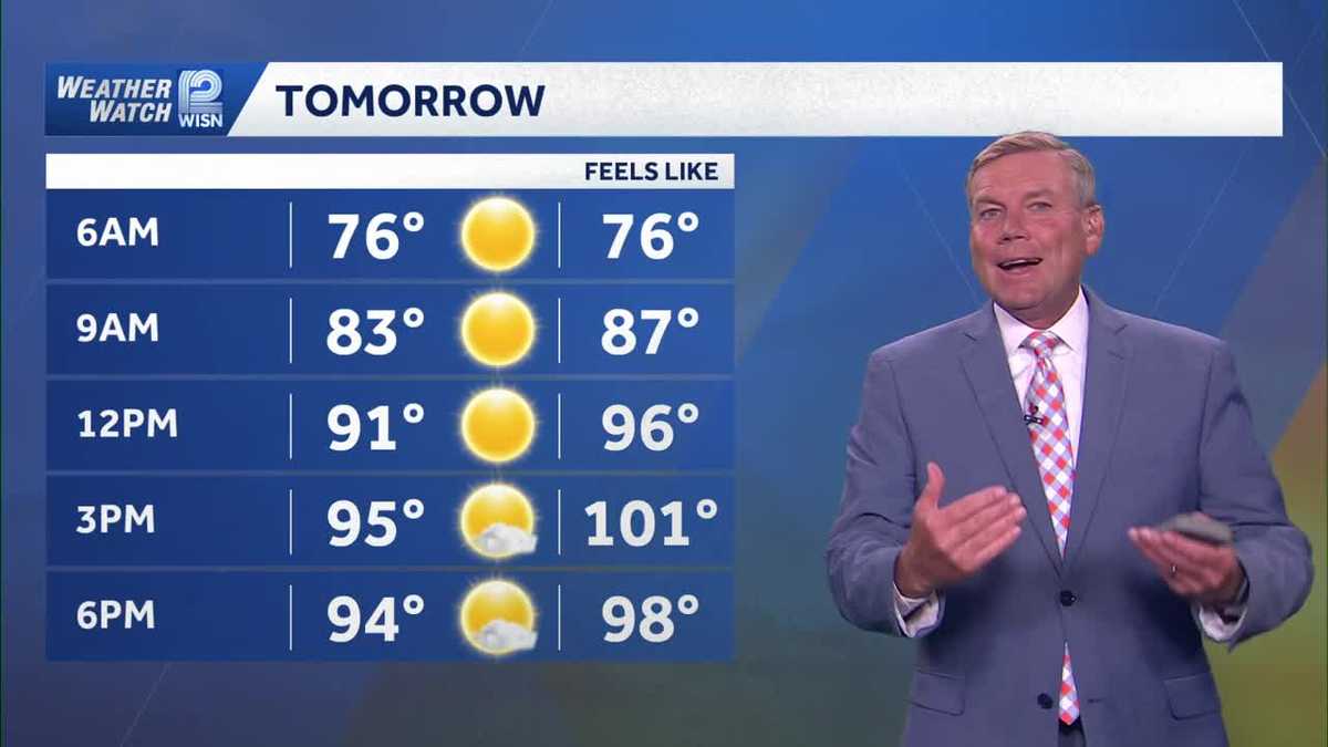 Impact days for heat advisory across SE Wisconsin