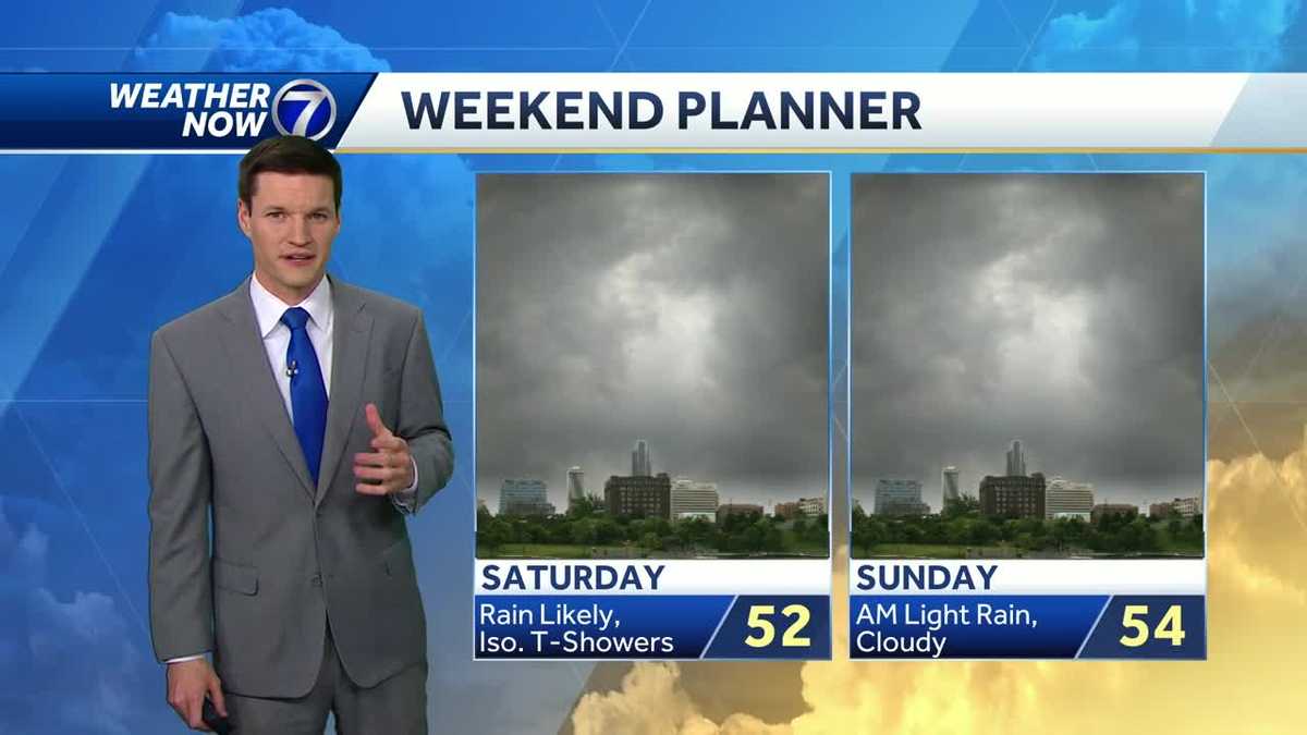 Pleasant evening to start the weekend, rain returns Saturday