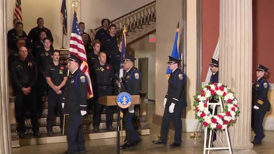 Louisville leaders gather for 9/11 remembrance ceremony at Metro Hall