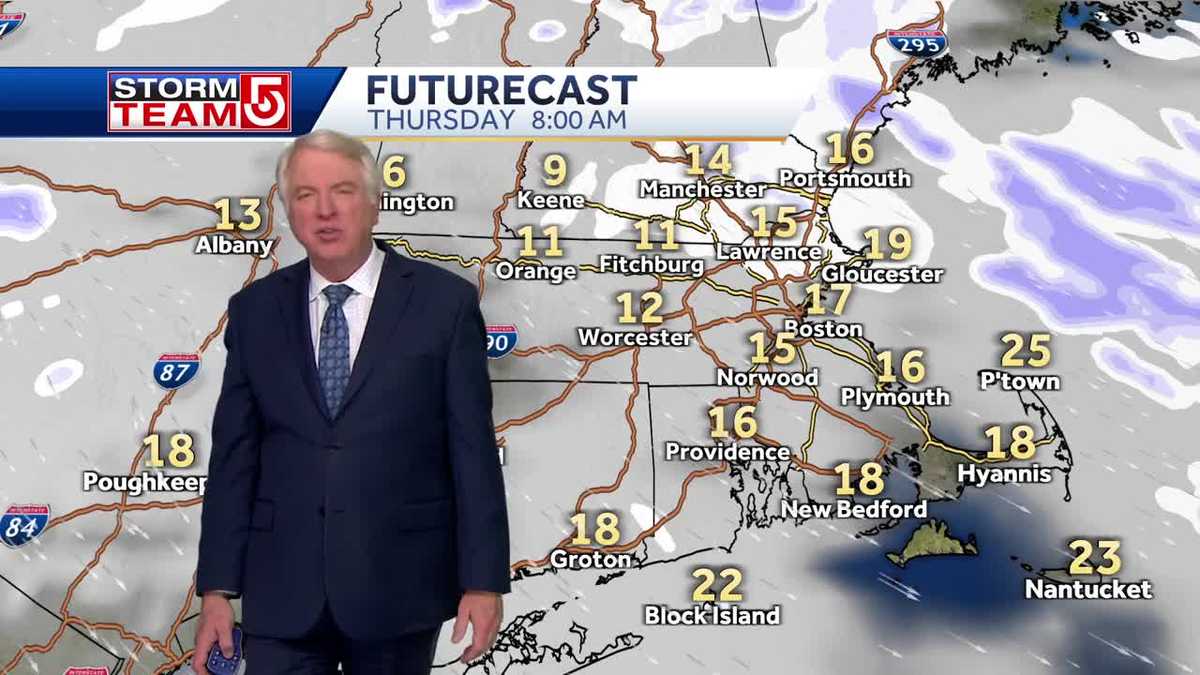 Video: Snow flurries possible on Thursday, cold, windy weather Friday