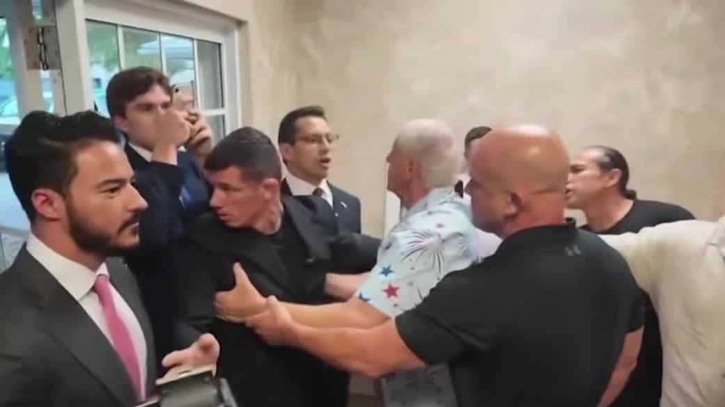 Chaos erupts at Collier GOP meeting after gov. candidate is denied entry during Byron Donalds speech