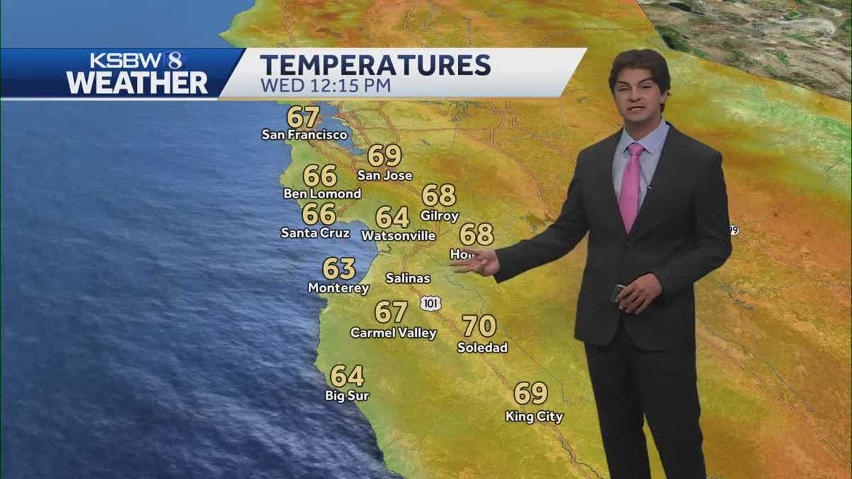 Normal temperatures to return this weekend across the Central Coast