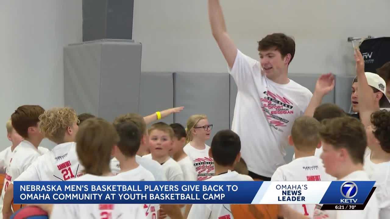 ketv.com - Izzy Fonfara Drewel - Nebraska basketball players give back to Elkhorn community at youth basketball camp