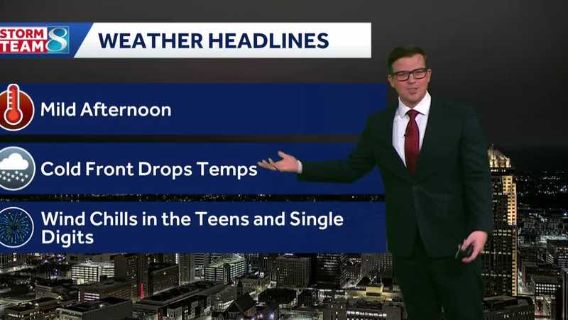 Iowa weather: Mild today with chilly winter temperatures returning