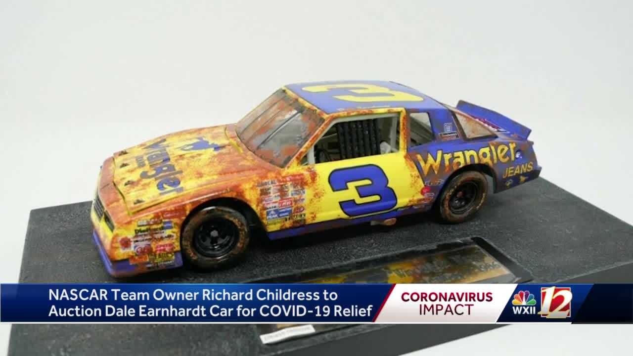 Richard Childress auctioning off a Dale Earnhardt car for COVID 19