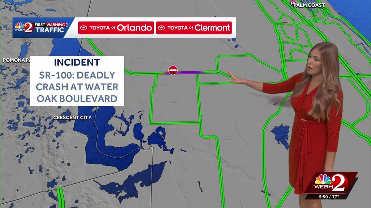 Deadly crash shuts down stretch of SR-100 in Flagler County