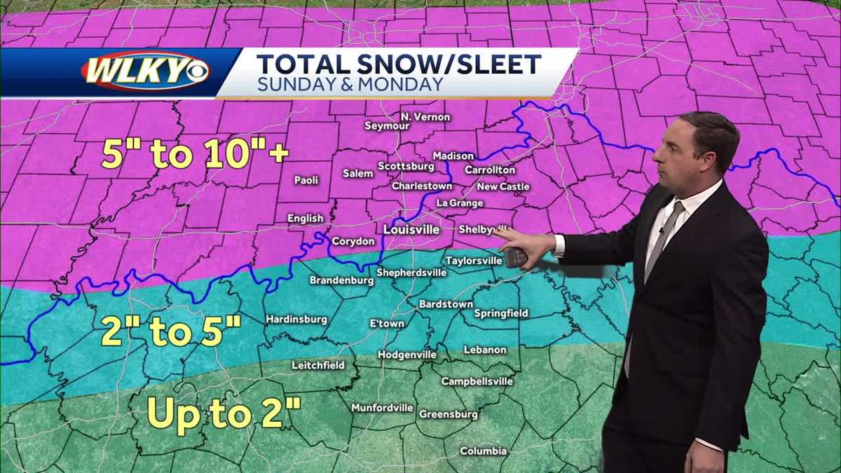 Major winter storm Sunday into Monday