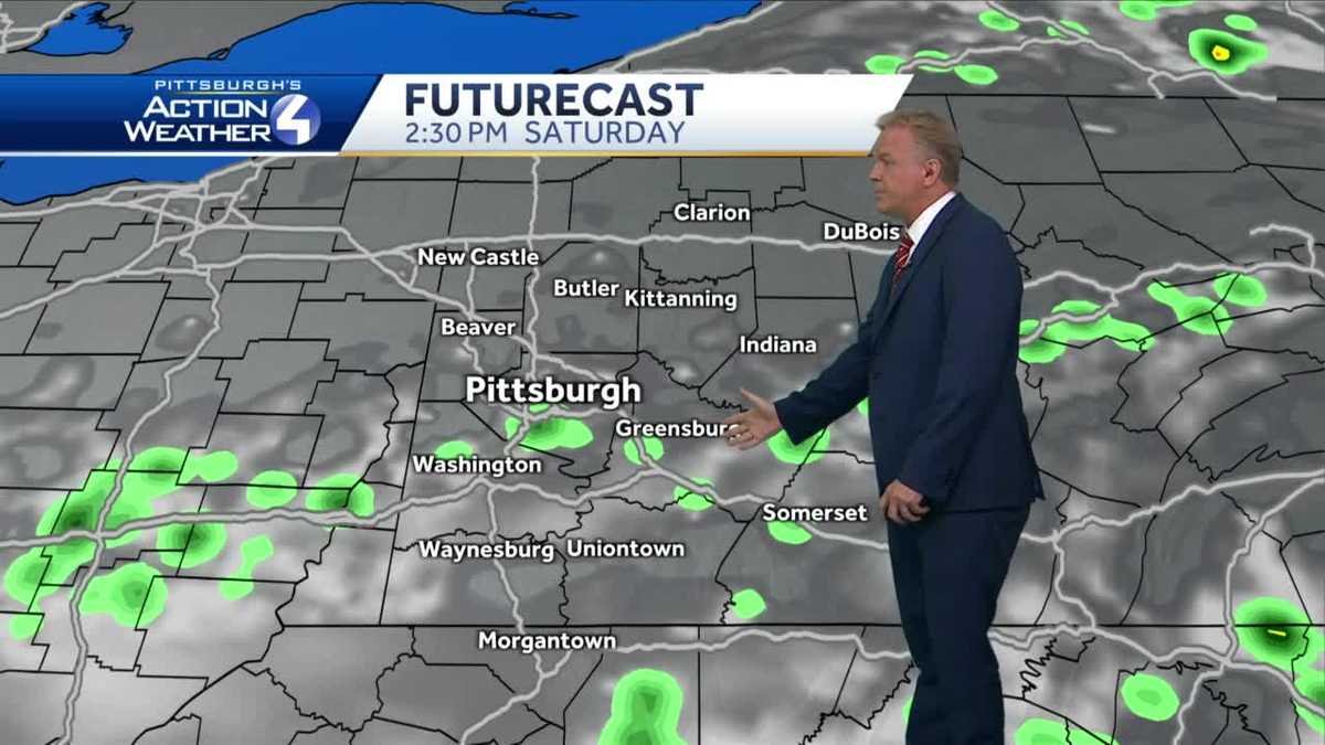 Spotty showers for the weekend
