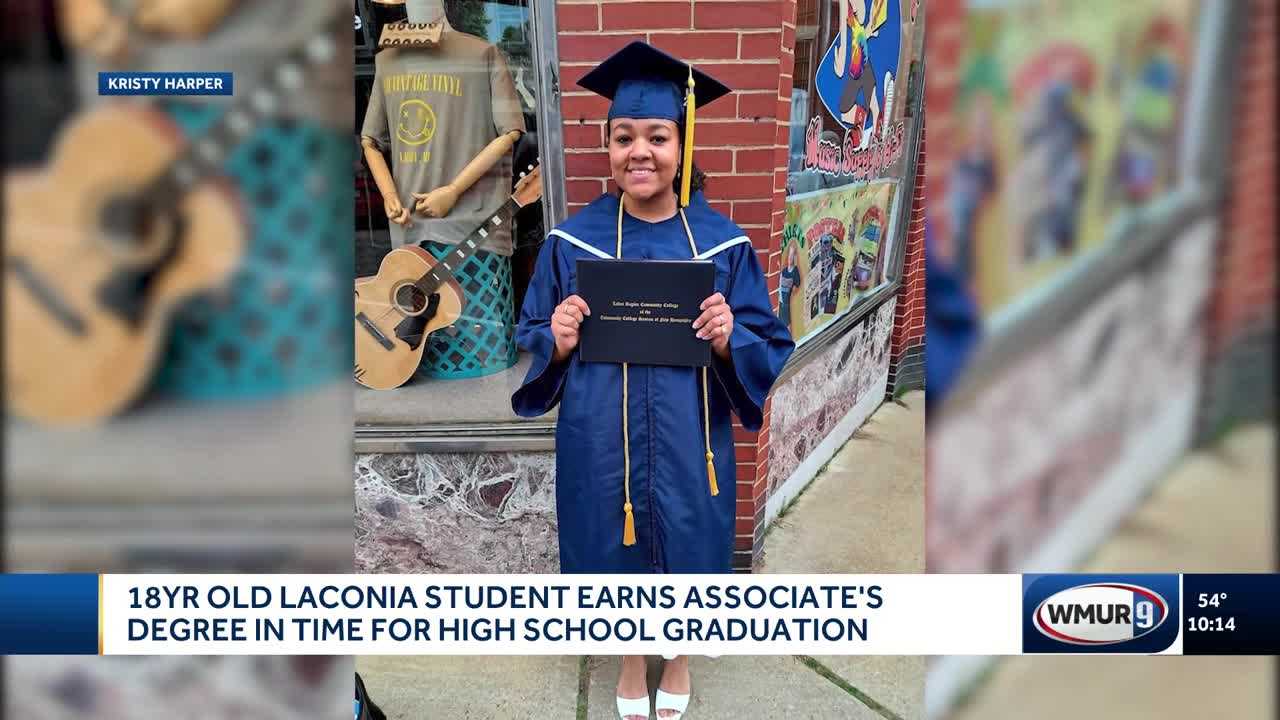 18-year-old Laconia student earns associate's degree in time for high school graduation
