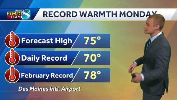 iowa weather: temperatures soar into next week