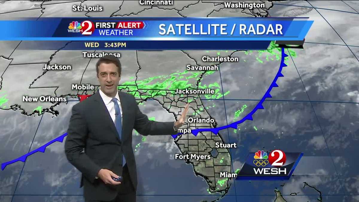 Cooler with a few showers Thursday