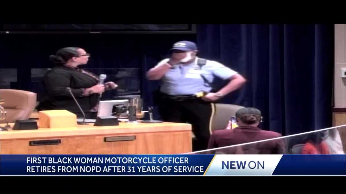 NOPD's first Black woman, in the motorcycle division, retires after ...