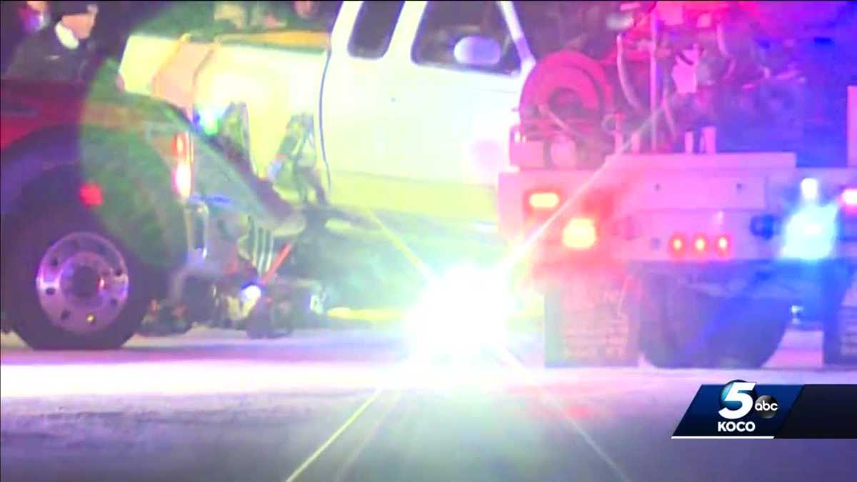 Oklahoma teen gets stuck under truck while sledding