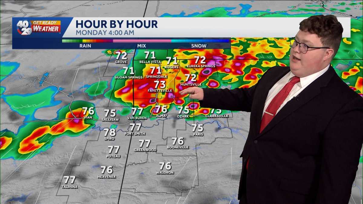 Severe Day: Shower and storm chances increase overnight - KHBS