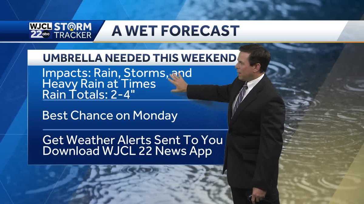 Wet weather for Mother's Day weekend with heavy rain at times - WJCL