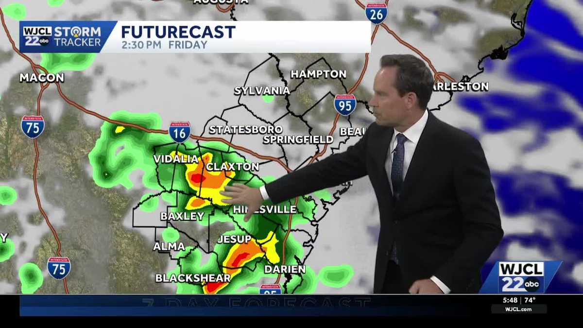 Tracking the next round of showers & thunderstorms for SE Georgia, Lowcountry