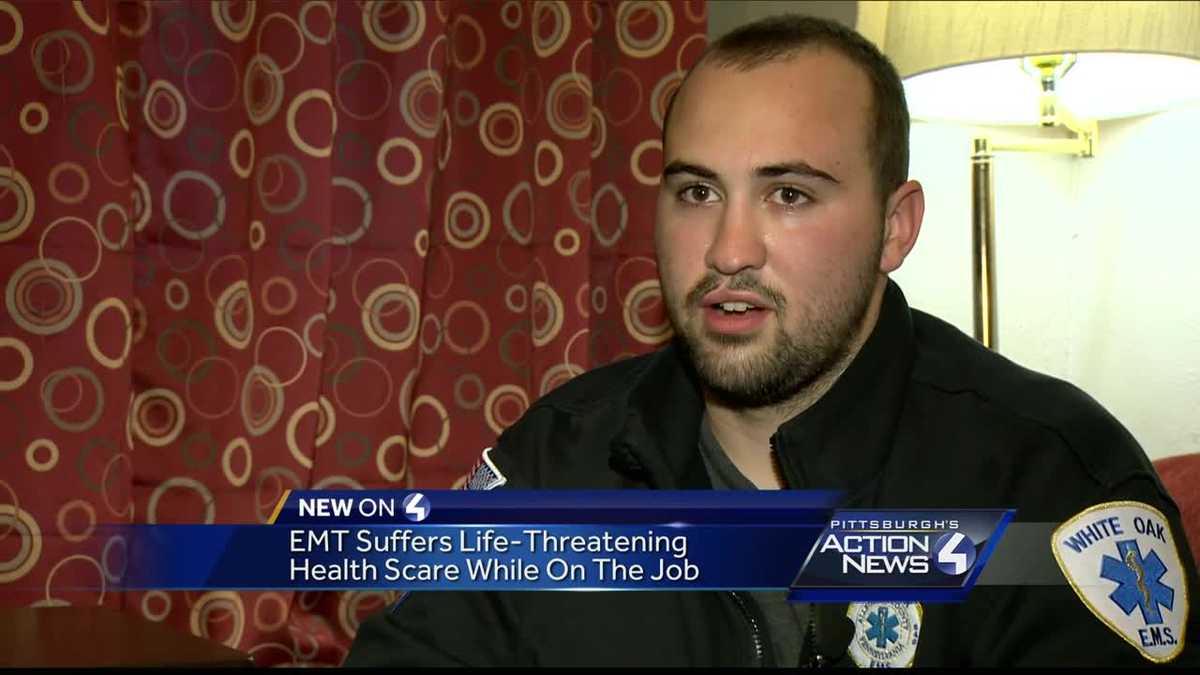 EMT suffers life-threatening health scare while on the job