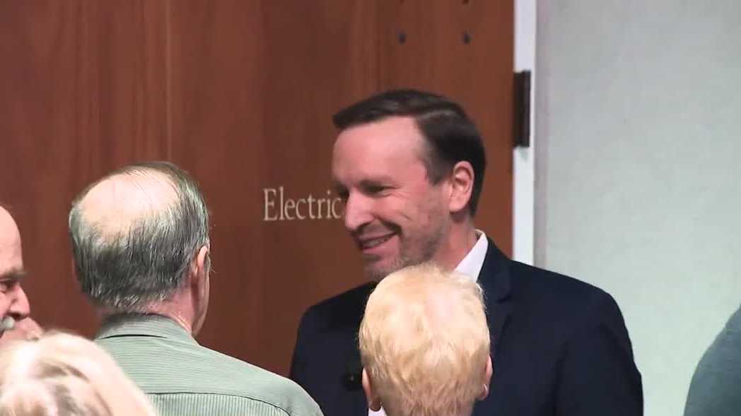 U.S. Sen. Chris Murphy attends 'Stand Up New Hampshire' town hall