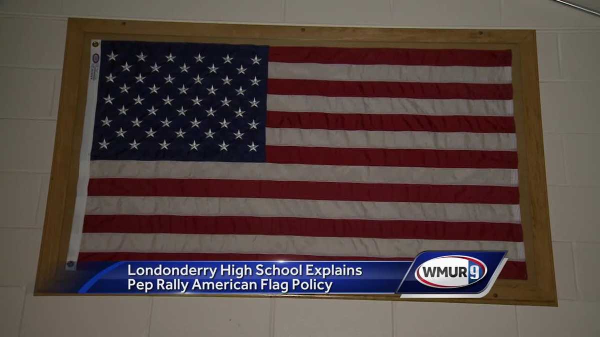 Londonderry High School explains pep rally American flag policy