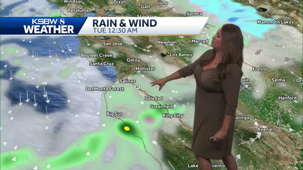 Sunny, cool, breezy Monday, then cold rain Tuesday